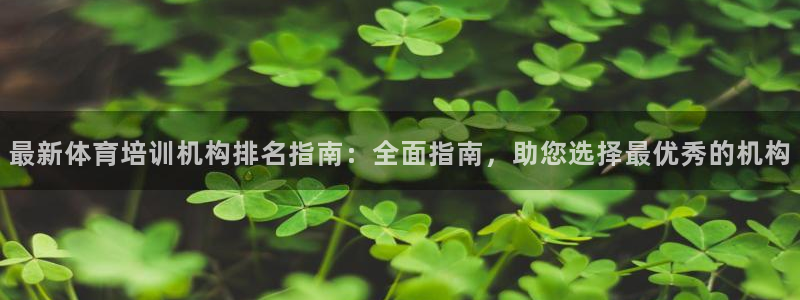 欧陆娱乐平台登录不上去：最新体育培训机构排名指南：全