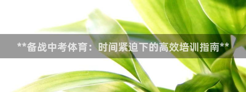 欧陆注册登录入口：**备战中考体育：时间紧迫下的高效